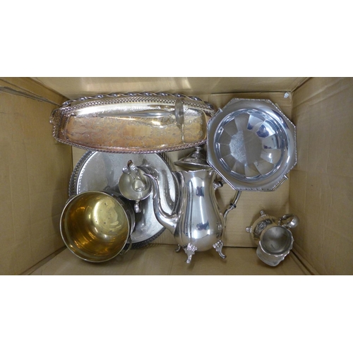 1139 - A collection of cutlery including silver plated and a collection of other silver plate including a c... 