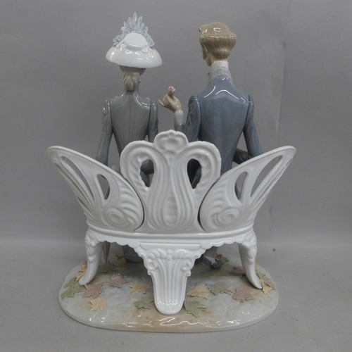 611 - A large Lladro figure, Fall Leaves, a/f, 31cm