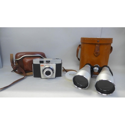 688 - A pair of Petlux 12x50 binoculars and a Kodak camera