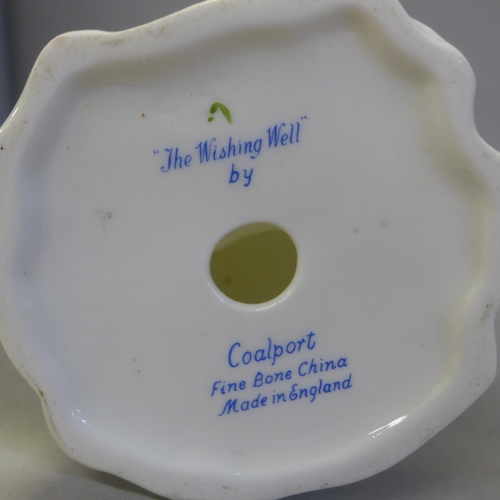 689 - Four Coalport ornaments, one a/f (hairline)