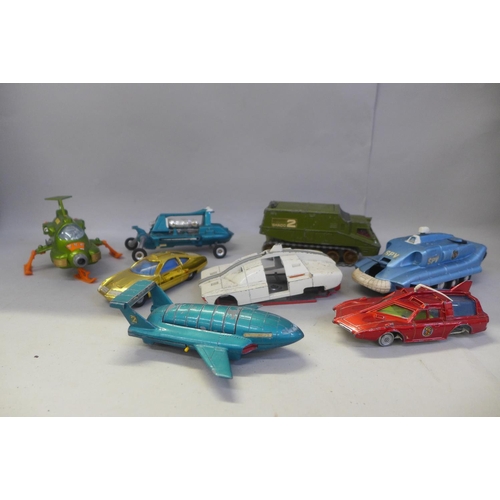 692 - Dinky Toys die-cast model vehicles, UFO Interceptor, Ed Straker's Car, Spectrum Patrol Car, Spectrum... 