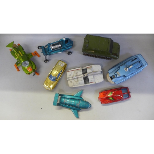 692 - Dinky Toys die-cast model vehicles, UFO Interceptor, Ed Straker's Car, Spectrum Patrol Car, Spectrum... 