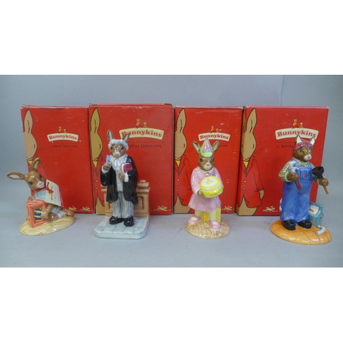 699 - Four Bunnykins figures, boxed