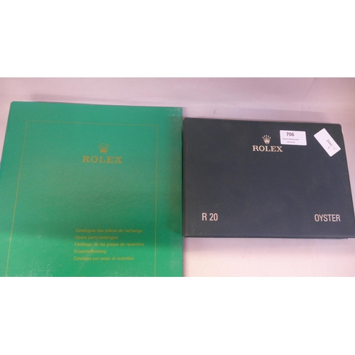 706 - A Rolex watch parts catalogue and a Rolex Oyster 2006 parts catalogue