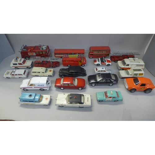 711 - Corgi, Dinky and Matchbox die-cast model vehicles, playworn