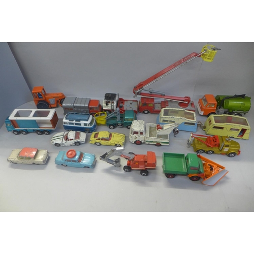 731 - Dinky, Corgi and Matchbox die-cast model vehicles, playworn