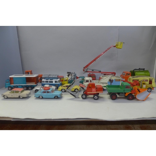 731 - Dinky, Corgi and Matchbox die-cast model vehicles, playworn