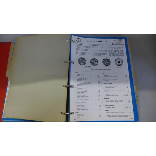 759 - A watch parts catalogue, Catalogue Ebauches SA