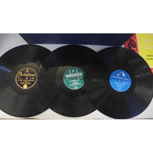 769 - A collection of 78 rpm records, in case