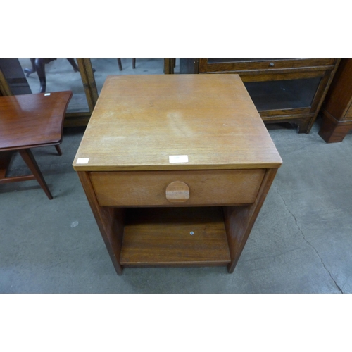 105 - A Stag Cantata teak bedside table