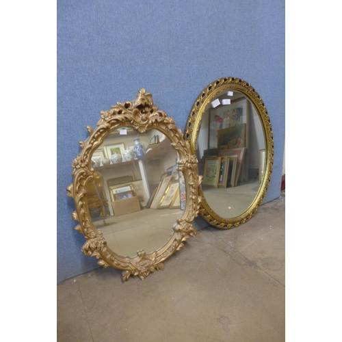 358 - Two gilt framed mirrors