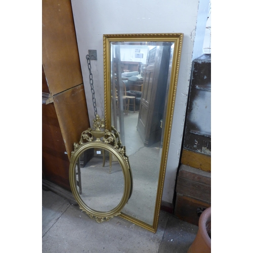 394 - Two gilt framed mirrors