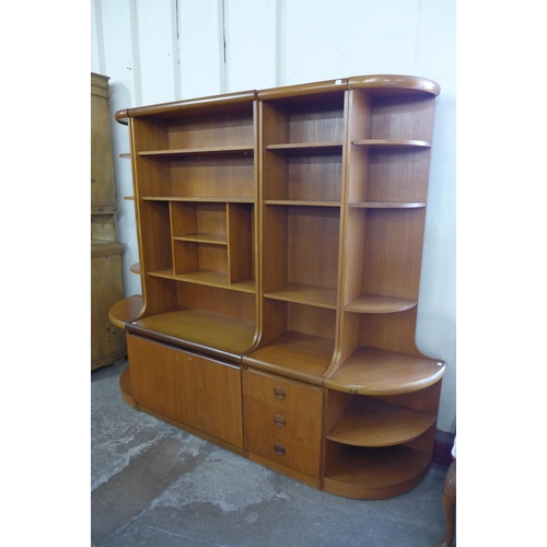 46 - A teak wall unit