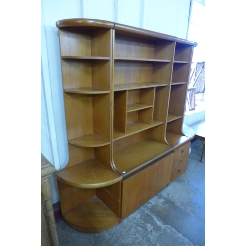 46 - A teak wall unit