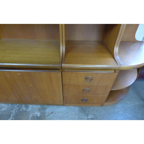 46 - A teak wall unit