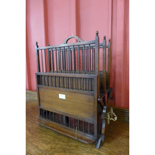 8 - A Victorian oak music stand, Rd at The Patent Office, Designs Branch, No. 130280