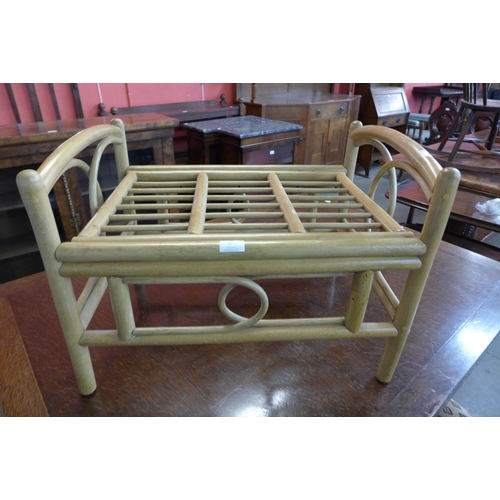 87 - A bamboo footstool