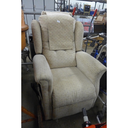 2072 - Electric rise & recline heated and massage armchair