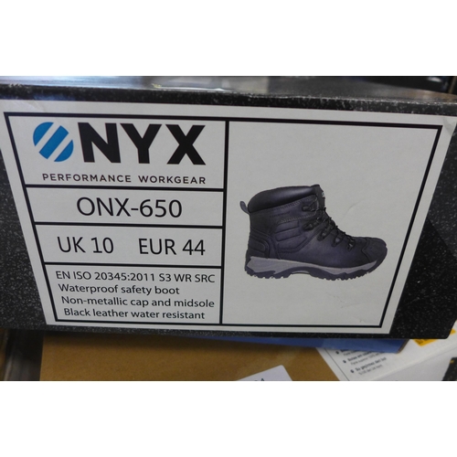 2135 - NYX Workware safety boots - size 10 - boxed & unworn