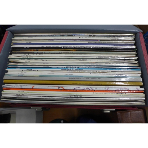 2226 - Approx. 100 LPs & singles, 1950's/60's plus box of music cassettes