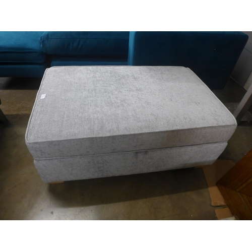 1501 - A Gillies Aluminium Fabric Large Ottoman Footstool