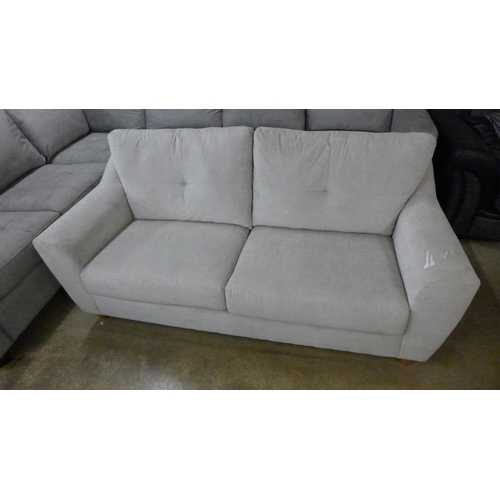 1502 - A dove grey fabric two seater sofa