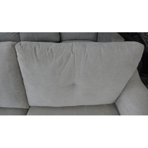 1502 - A dove grey fabric two seater sofa