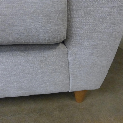 1502 - A dove grey fabric two seater sofa