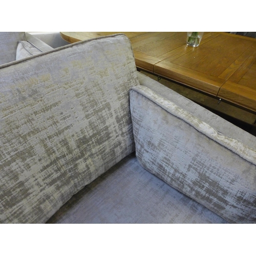 1514 - An Arighi Bianchi Dolce Titanium velvet two seater sofa RRP £1,105