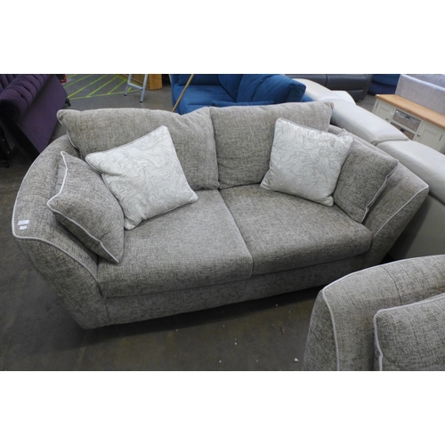 1362 - A Barker & Stonehouse grey upholstered three seater sofa RRP £1,575