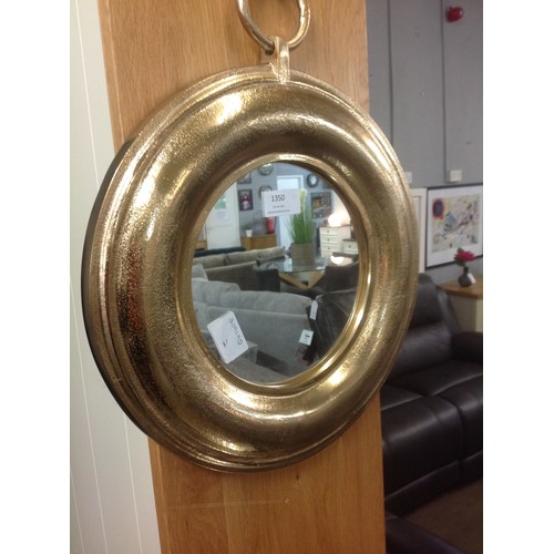 1419 - A Sallah gold mirror, H34 cms (505941340643032)   #