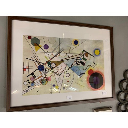 1427 - A Wassily Kandinsky, Composition VIII framed print, 60 x 80 (PPR5125021)   #