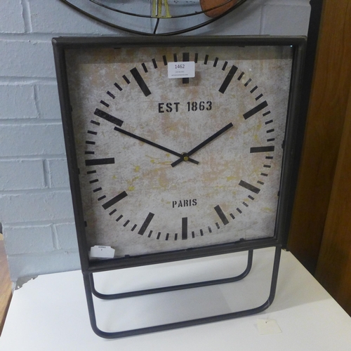 1441 - An industrial style clock, H 50cms (608620)   #