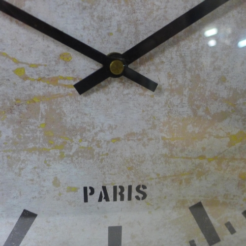 1441 - An industrial style clock, H 50cms (608620)   #