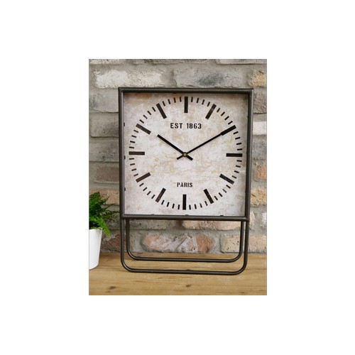 1441 - An industrial style clock, H 50cms (608620)   #