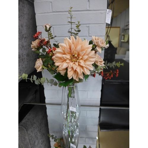 1447 - A mixed dahlia display in a glass vase (51254017)   #