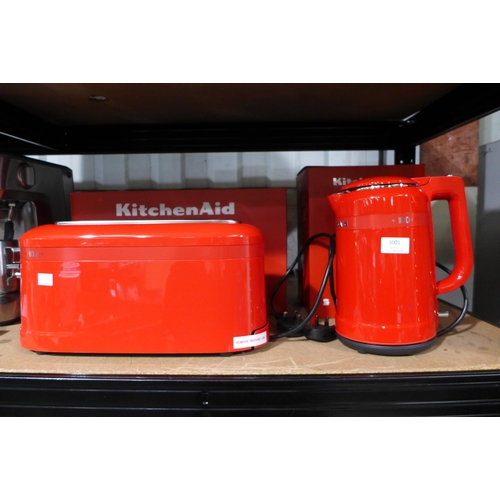 3001 - KitchenAid Queen of Hearts, Kettle and Toaster   (244-404,405)  * This Lot Is Subject To Vat