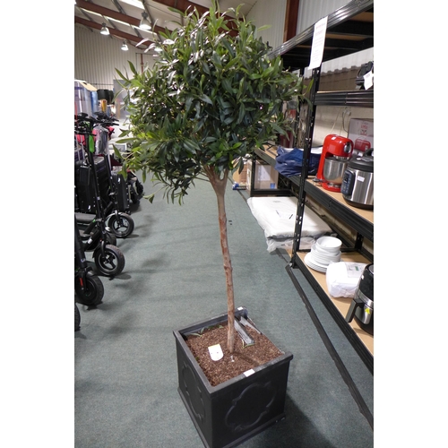 3045a - Artificial Olive Tree in Pot (243-76) * This lot is subject to VAT