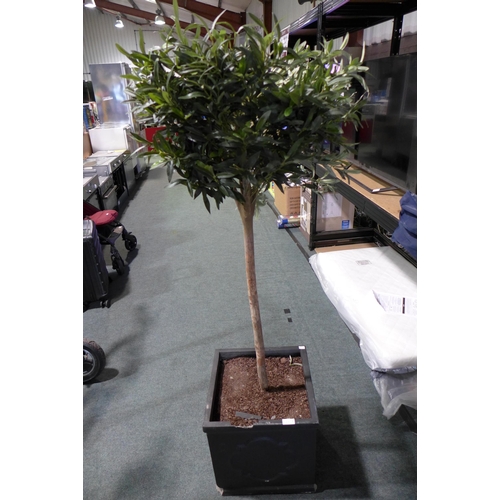 3045b - Artificial Olive Tree in Pot (243-77) * This lot is subject to VAT