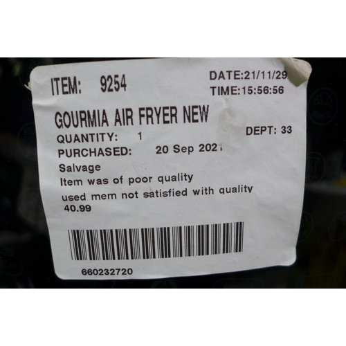 3055 - Gourmia Air Fryer  (244-253)  * This Lot Is Subject To Vat