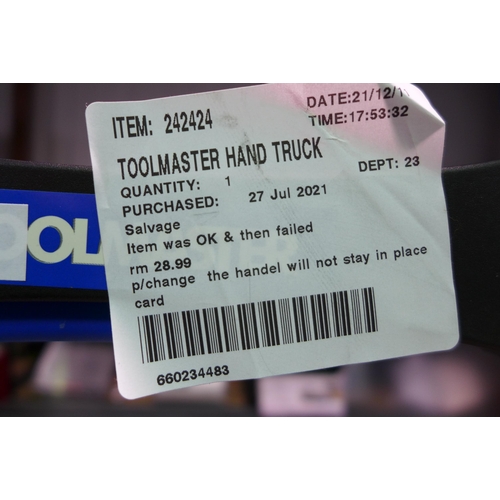 3082 - Toolmaster Folding Hand Truck  159Kg(244-361)  * This Lot Is Subject To Vat