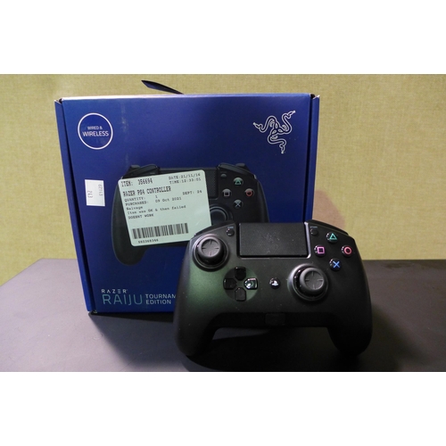 3085 - Razer PS4 Controller (Raiju Tournament Edition) (243-219) * This lot is subject to VAT