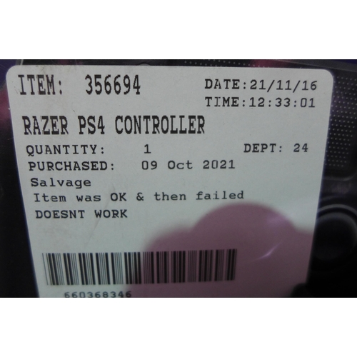 3085 - Razer PS4 Controller (Raiju Tournament Edition) (243-219) * This lot is subject to VAT