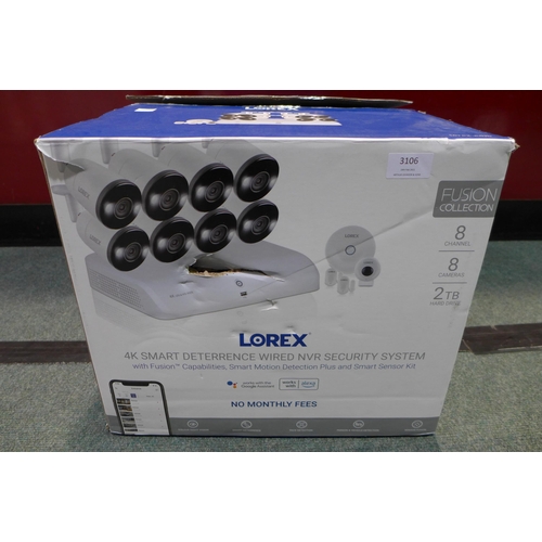 3106 - Lorex 4K CCTV System (2TB, 8CH, 8CAM, TN84428AF8SKE), original RRP £699.99 + VAT (243-233) * This lo... 