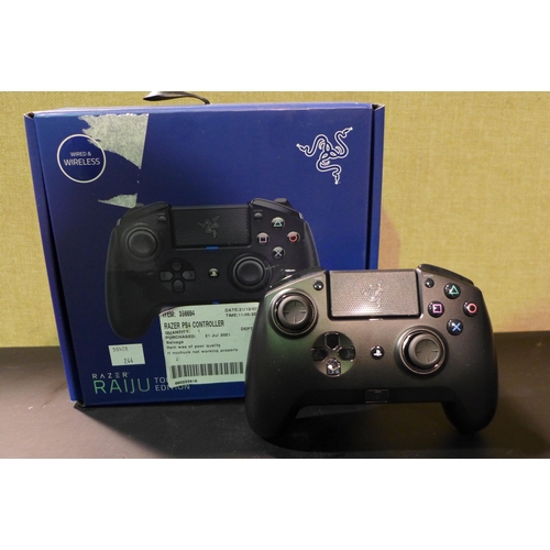 3126 - Razer Ps4 Controller Raiju tournament edition (244-376)  * This Lot Is Subject To Vat