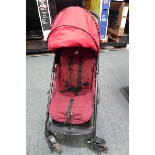 3327 - Joie Brisk Stroller - Cherry  S1102Fachr000     (244-68)  * This Lot Is Subject To Vat