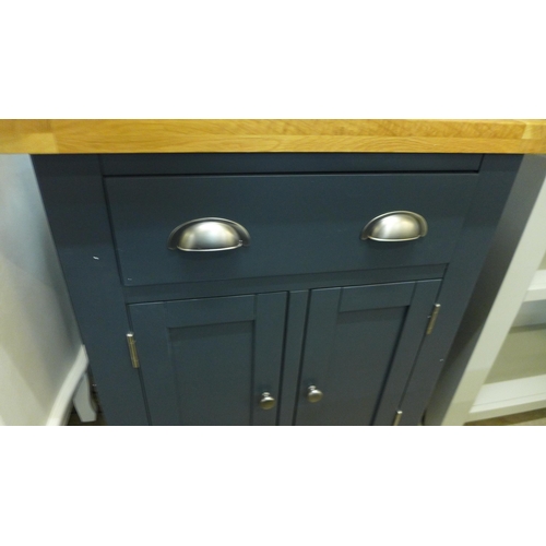 1478 - An oak and painted two door cabinet ( marked )* This lot is subject to VAT