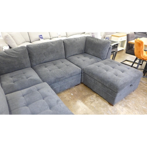 1585 - Thomasville Tisdale  6Pc Sectional Fabric Sofa , Original Rrp £1916.66 + Vat ( 4085-4)* This Lot Is ... 