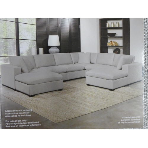 1608 - Lowell eight piece Modular  Sectional sofa, Original Rrp £2416.66 + Vat    ( 4085-8)* This Lot Is Su... 