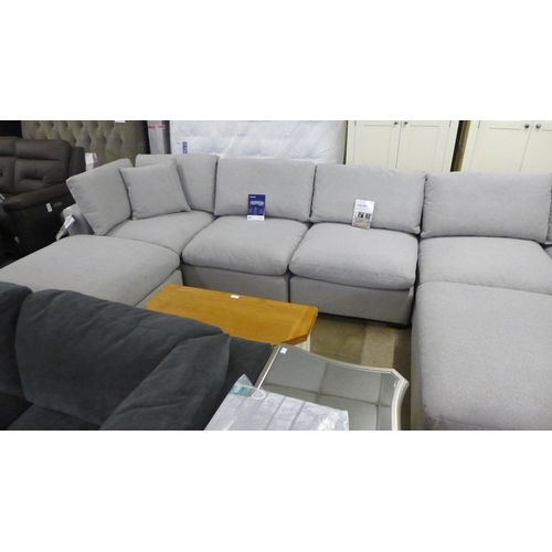 1608 - Lowell eight piece Modular  Sectional sofa, Original Rrp £2416.66 + Vat    ( 4085-8)* This Lot Is Su... 